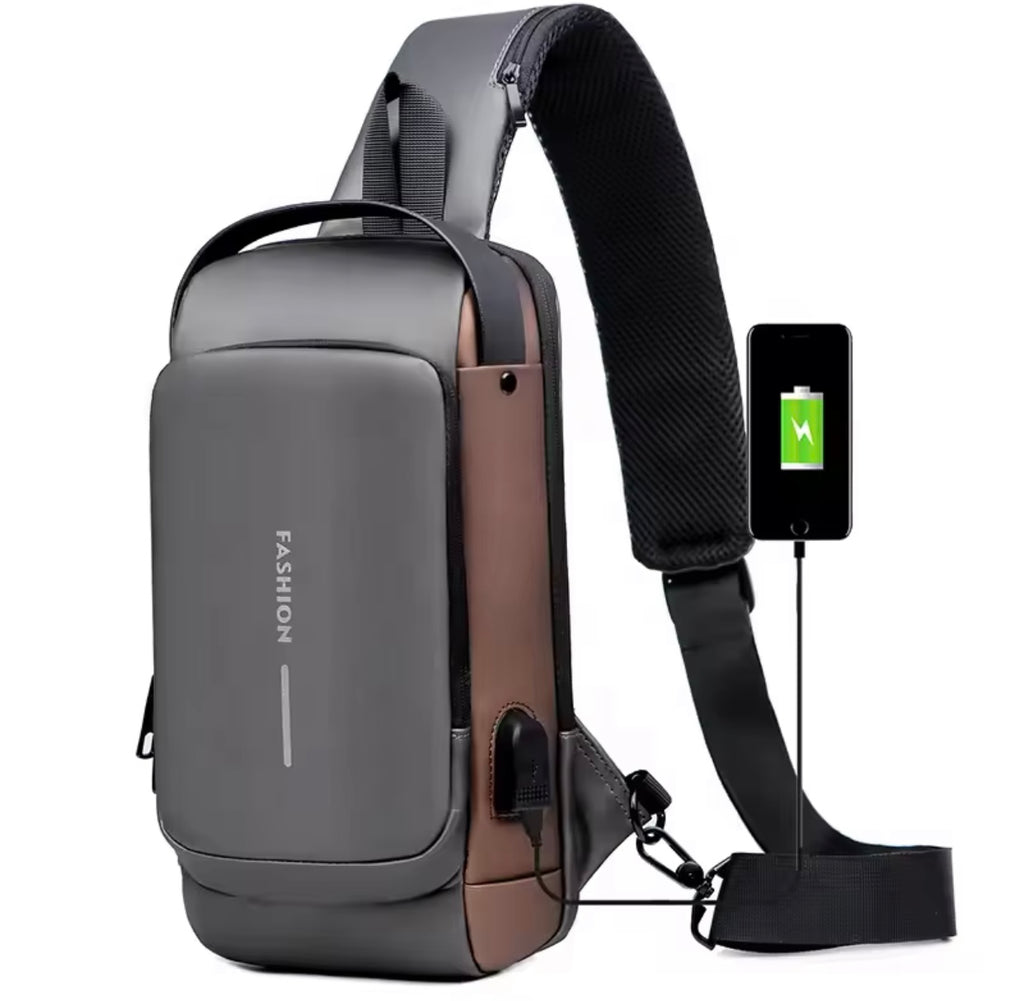 Stylish Travel Backpack with USB Charging Port - Large Capacity
