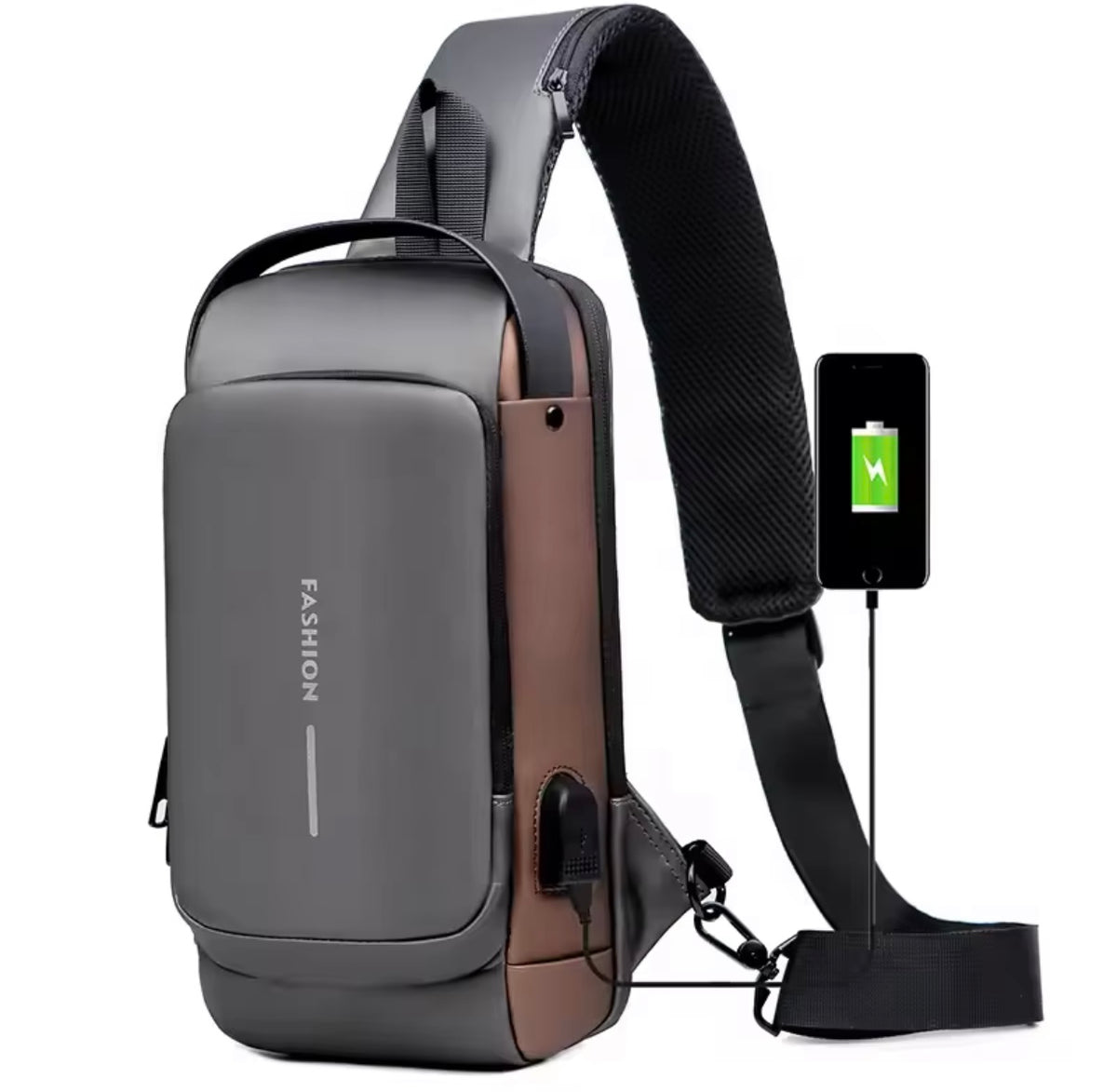 Stylish Travel Backpack with USB Charging Port - Large Capacity