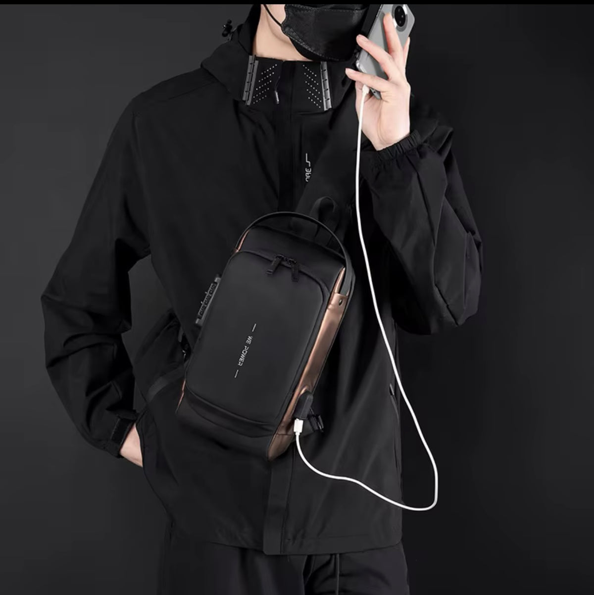 Stylish Travel Backpack with USB Charging Port - Large Capacity