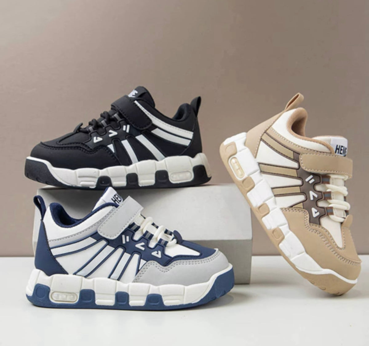 No Brand Casual Sports Sneakers - Comfortable
White & Brown Shoes