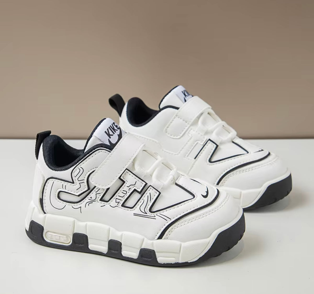 No Brand Casual Sports Sneakers - Comfortable
White & Brown Shoes